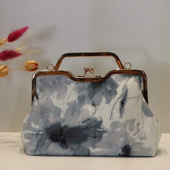 japanese bag, handmade bag, evening clutch, clutch bag, clutches, clutch purse - Picture 1 of 7
